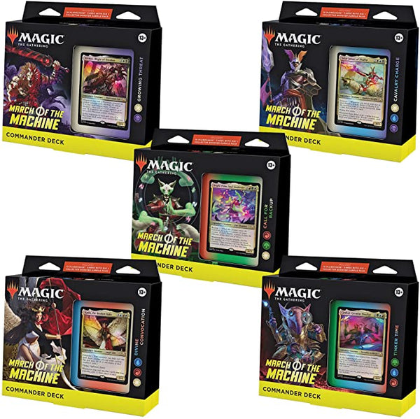 mtg motm commander decks March of the Machine Commander Decks MOC