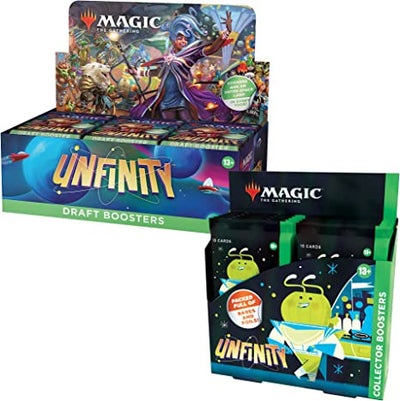 unfinity mtg booster box Magic: The Gathering 3-Booster Draft Pack Made with archival MTG Unfinity Draft Booster Box