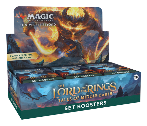 Lord of the Rings Tales of Middle-Earth Set Booster Display
